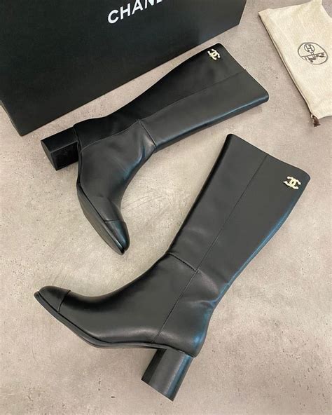 riding boots chanel|Chanel high heel boots.